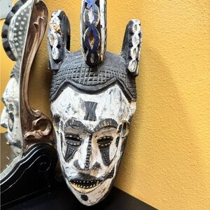 Wooden Igbo maiden spirit helmet mask